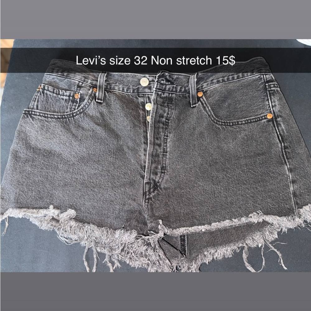 Levi's Women's Black Denim Jean Shorts